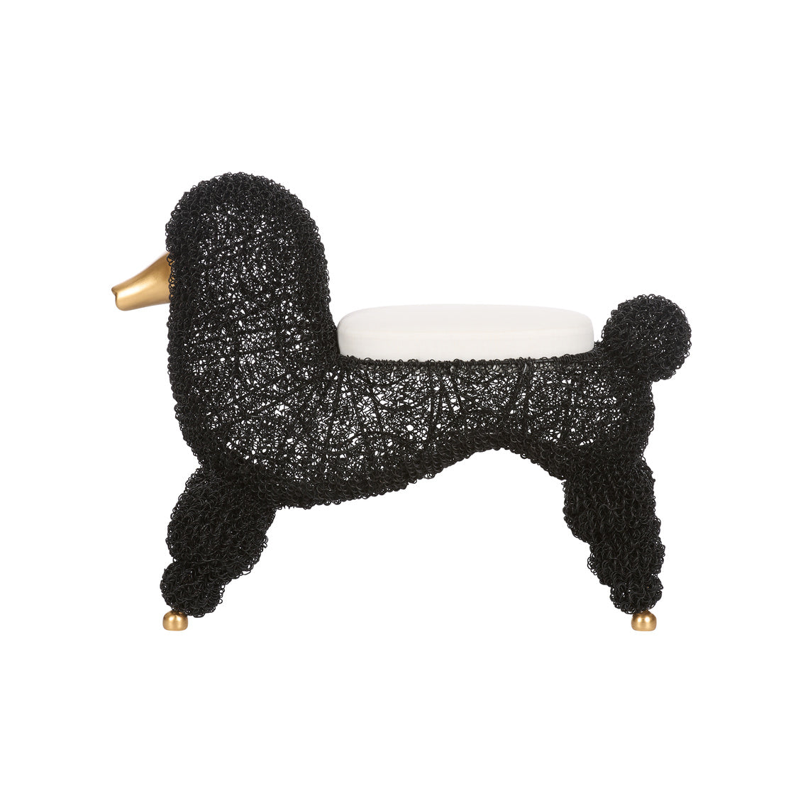 Chelsea House Ooh La La Poodle Stool Black