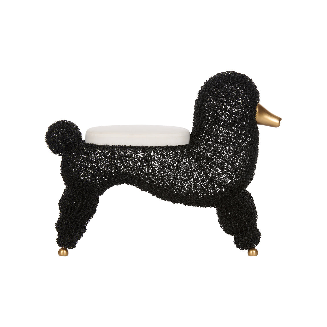Chelsea House Ooh La La Poodle Stool Black