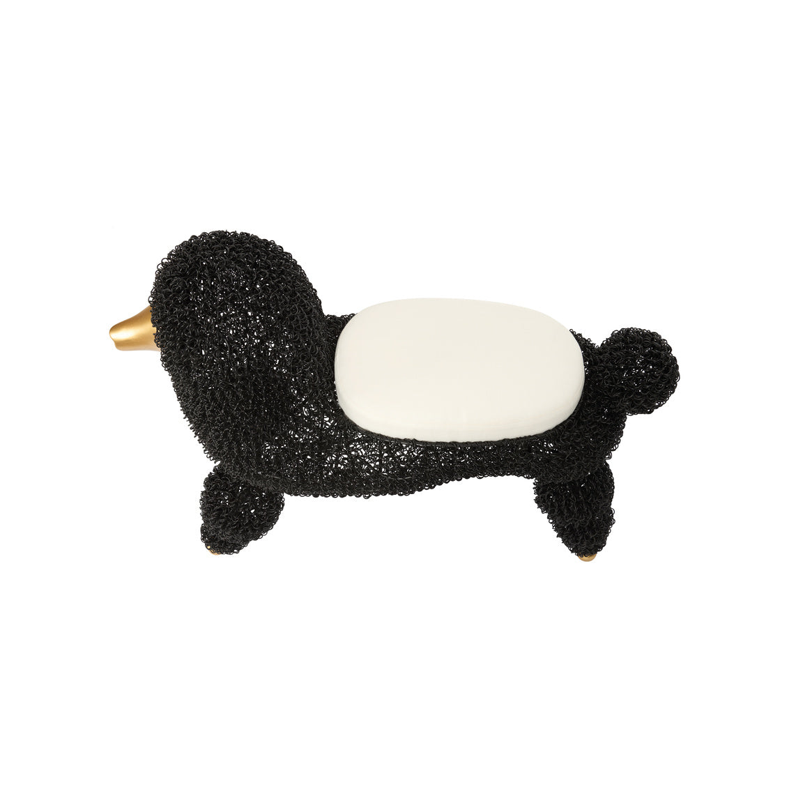 Chelsea House Ooh La La Poodle Stool Black