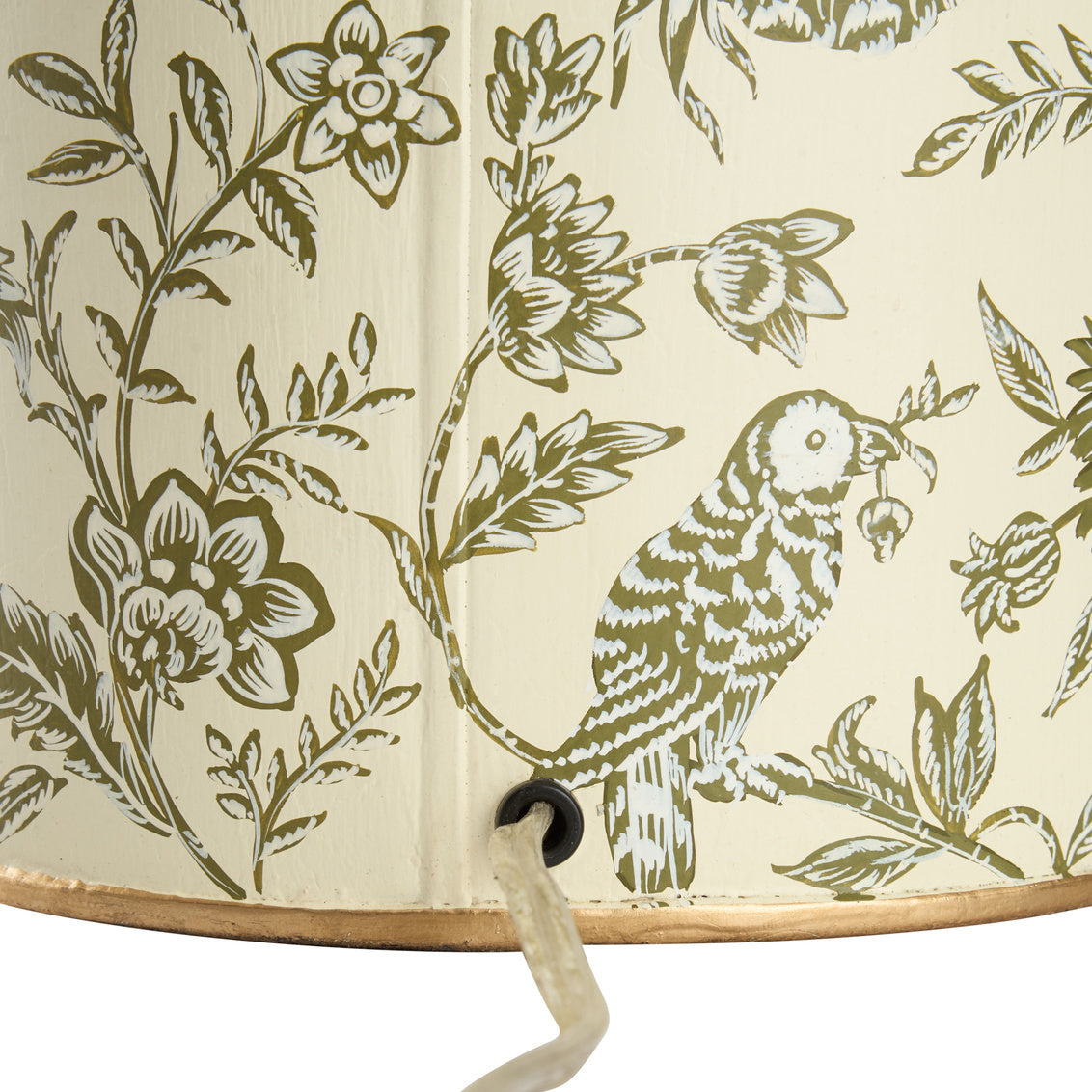 Chelsea House Woodland Toile Tea Caddy Lamp
