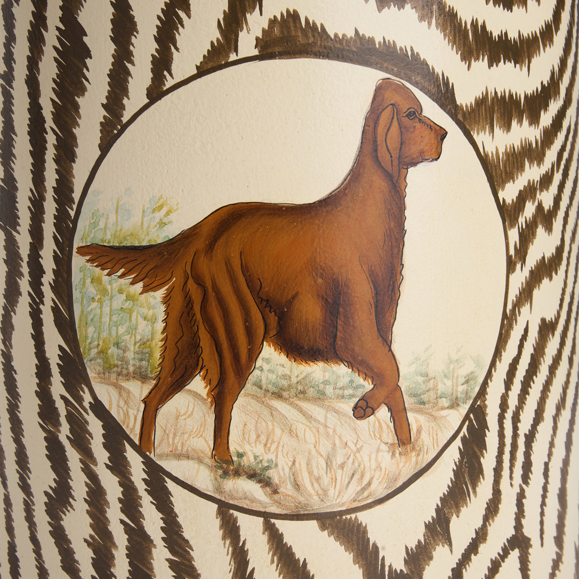 Chelsea House Retriever Tea Caddy Lamp
