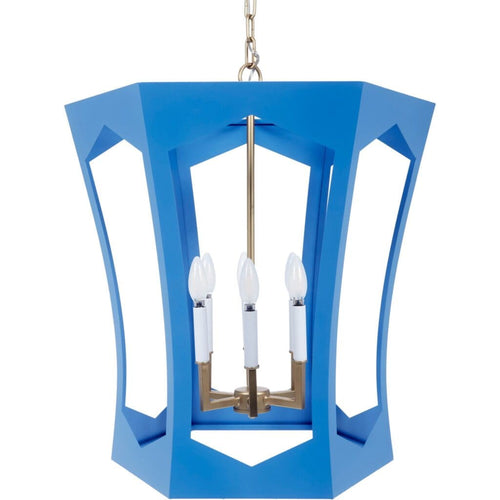 Charles Parisian Blue Lantern Light by Old World Designs