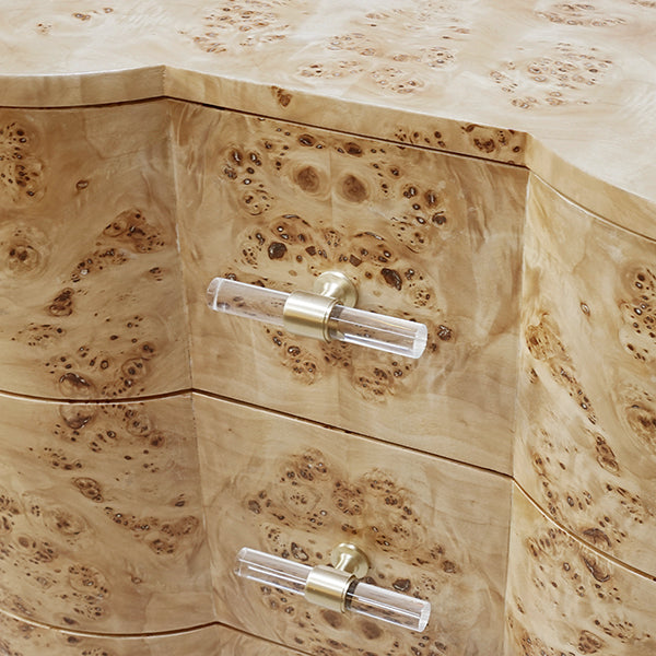 Worlds Away Calvin Burl Wood Chest