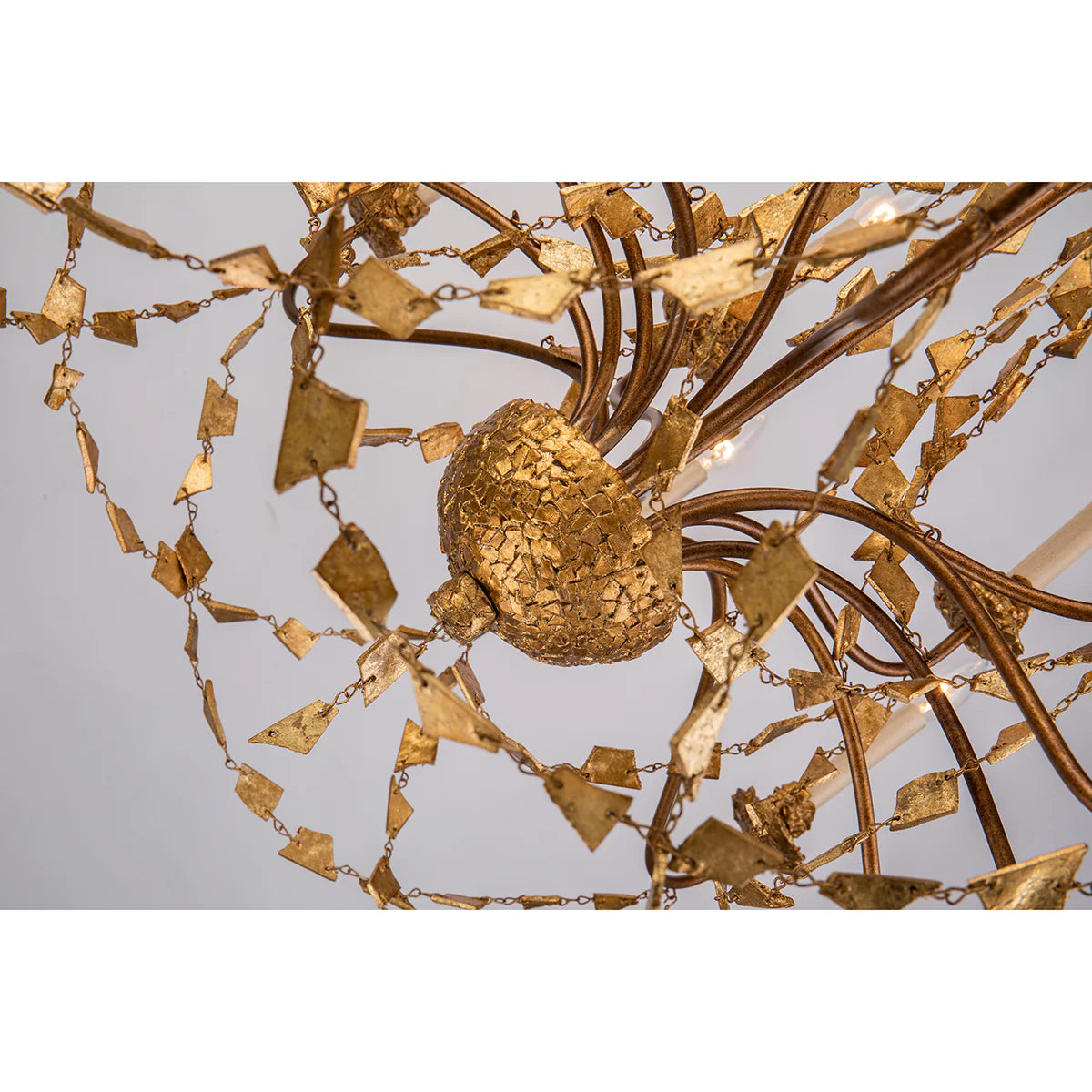 Lucas McKearn Mosaic Chandelier in Antiqued Gold