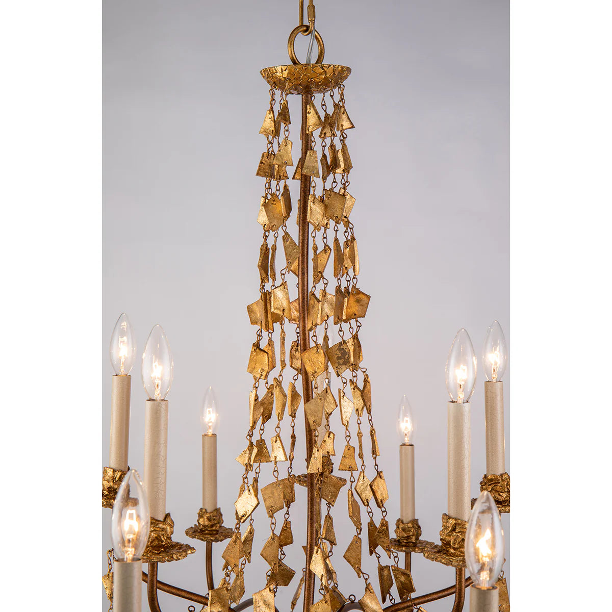 Lucas McKearn Mosaic Chandelier in Antiqued Gold