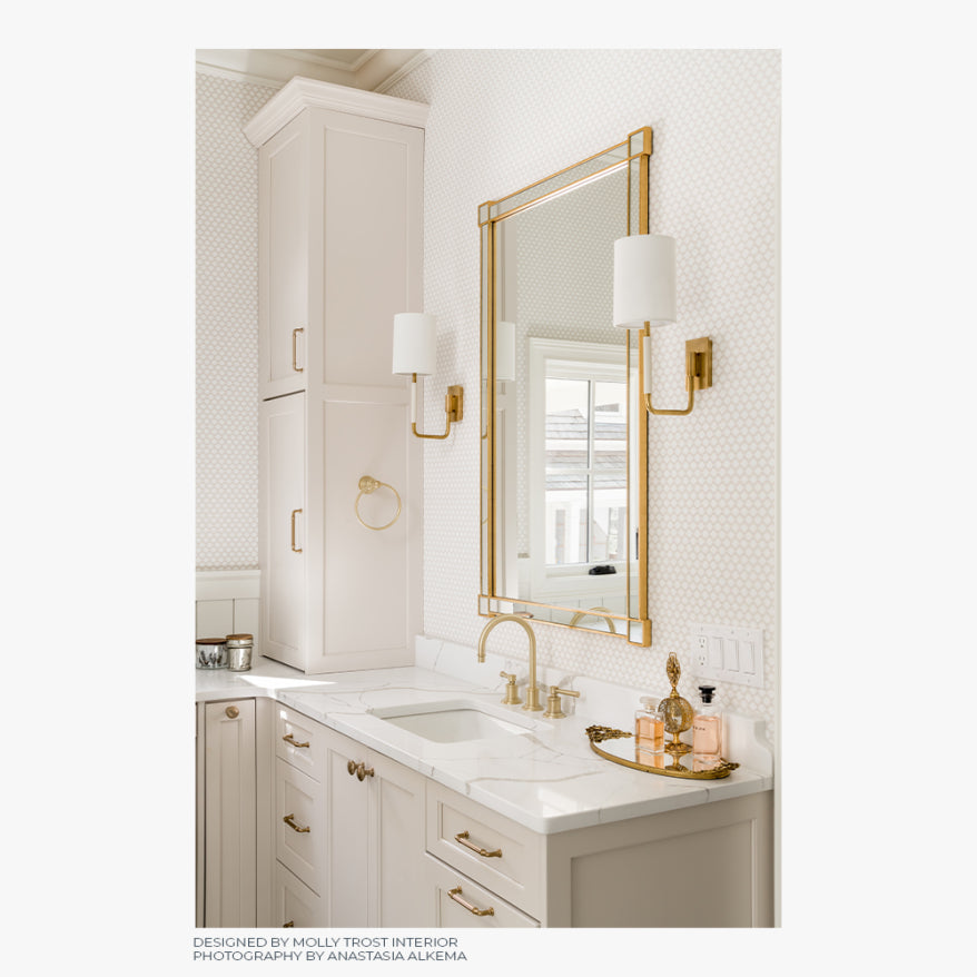 Mirror Home Celerie Kemble Mirror in Gold or Silver 30" x 48