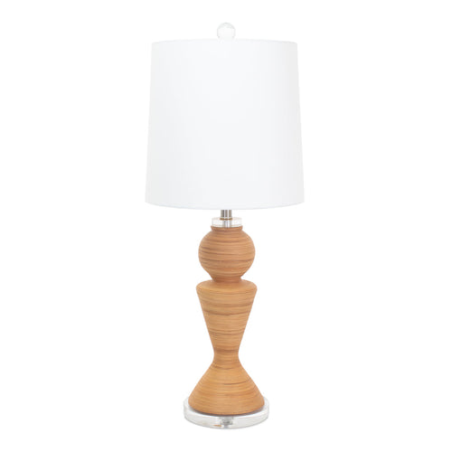 Couture Lighting 33.5"H Natural Rattan Table Lamp