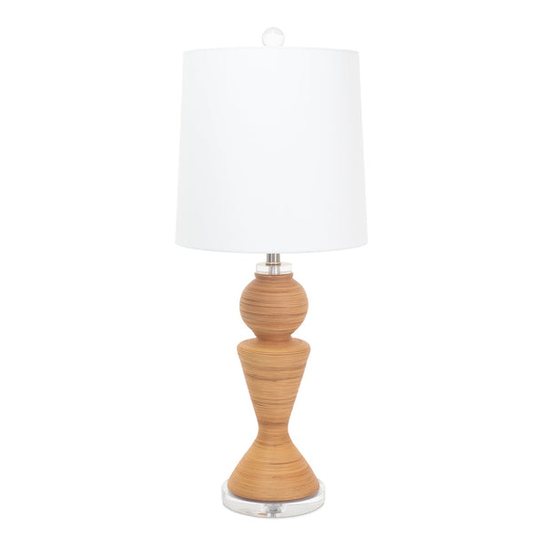 Couture Lighting 33.5"H Natural Rattan Table Lamp