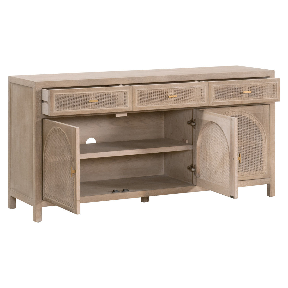 Essentials For Living Cane Media Sideboard