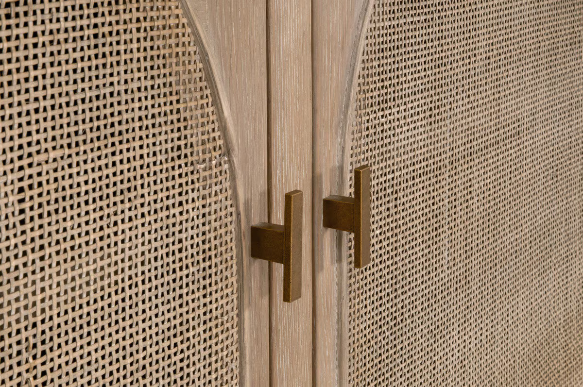 Essentials For Living Cane Storage Bookcase