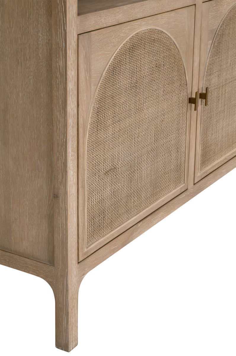 Essentials For Living Cane Storage Bookcase