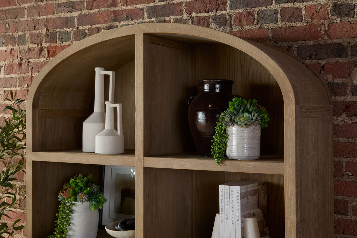 Essentials For Living Cane Storage Bookcase