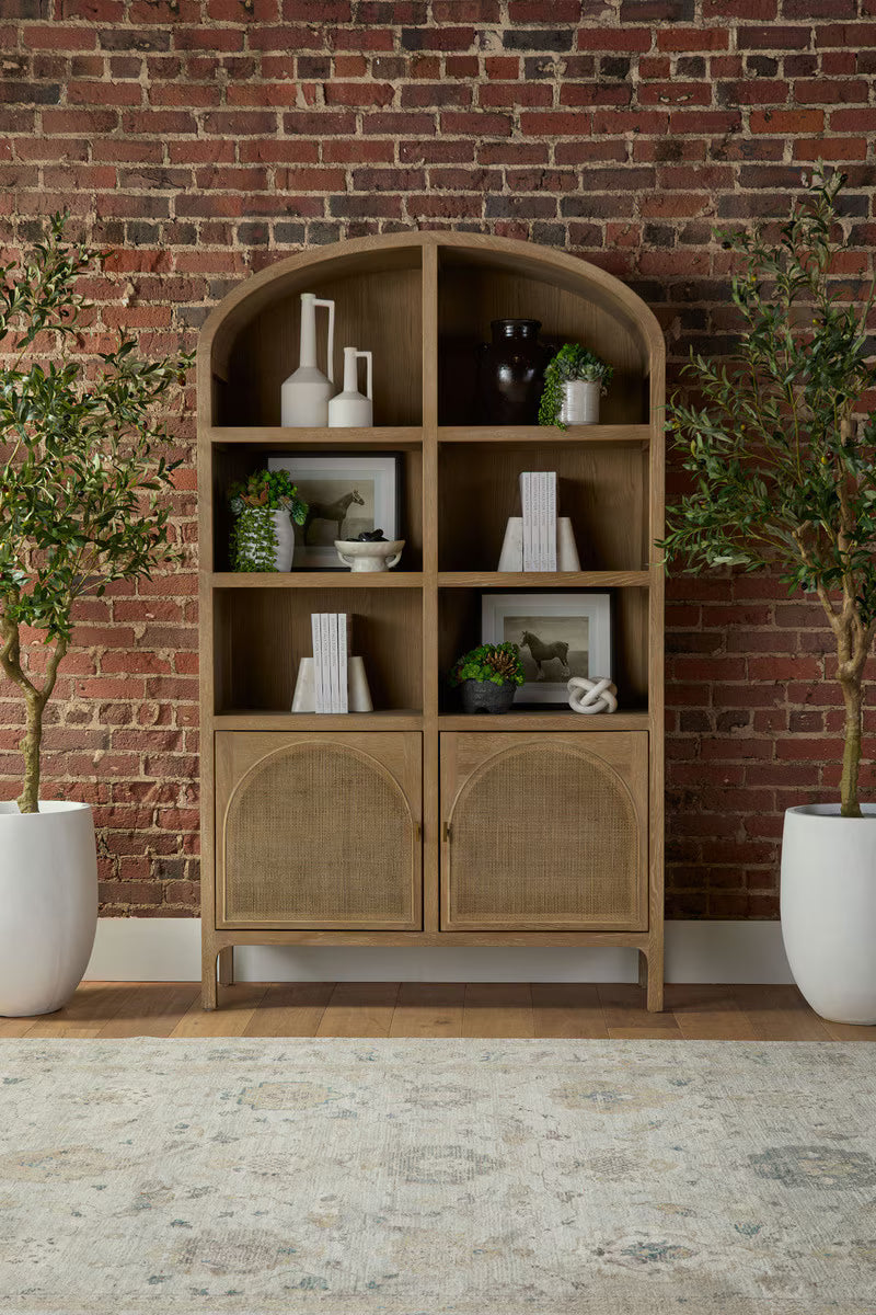 Essentials For Living Cane Storage Bookcase