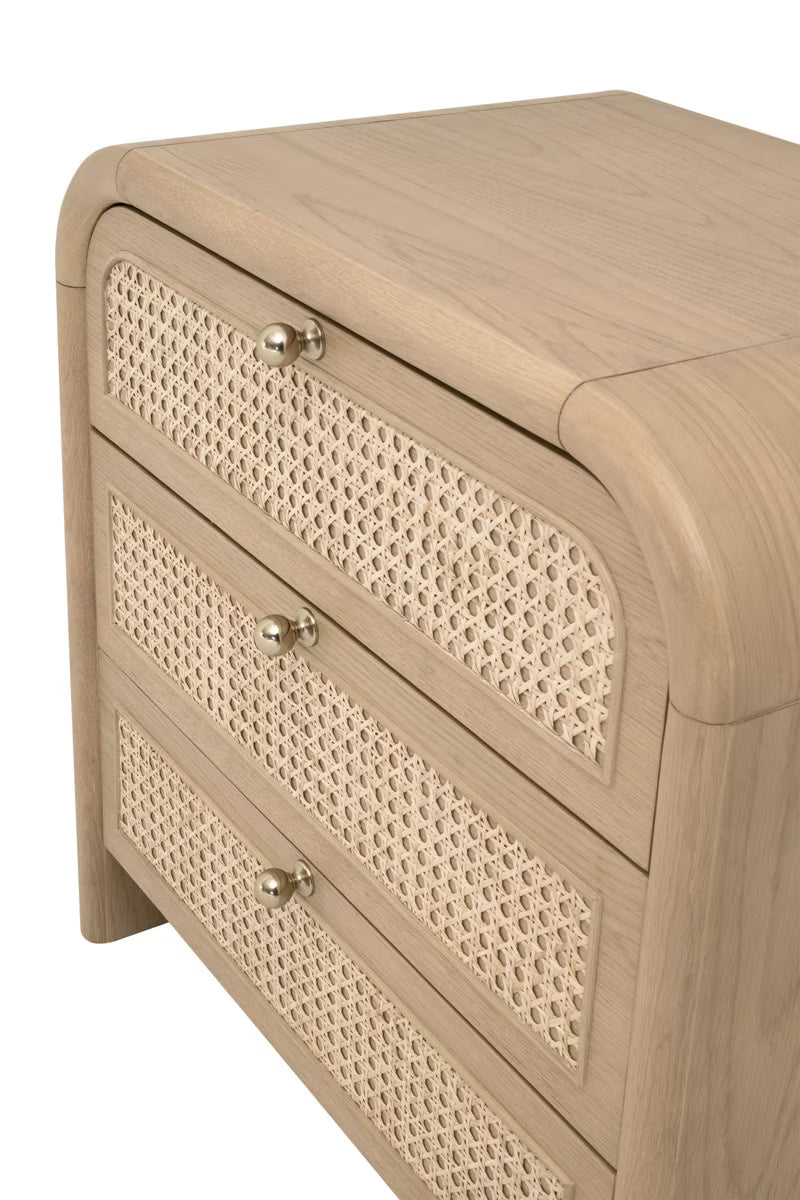 Essentials For Living Cannes 3 Drawer Nightstand
