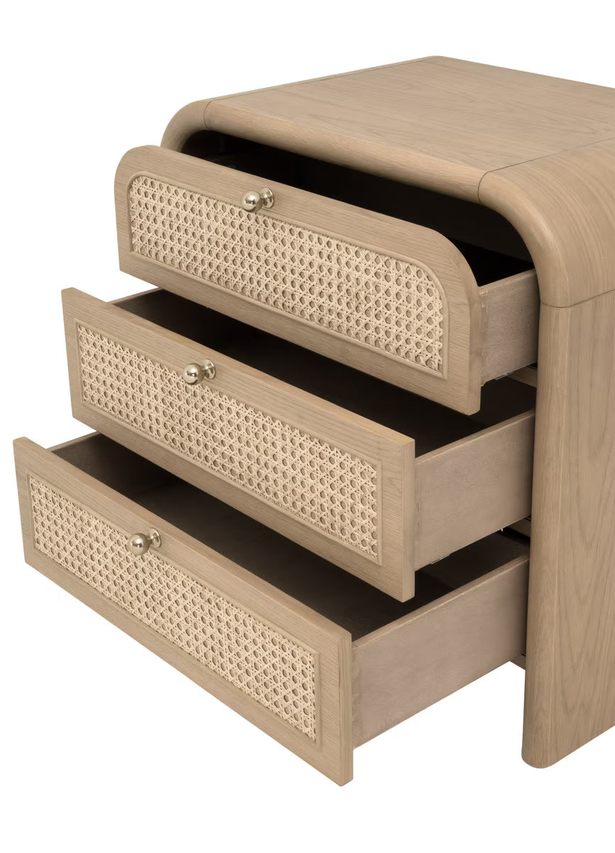 Essentials For Living Cannes 3 Drawer Nightstand