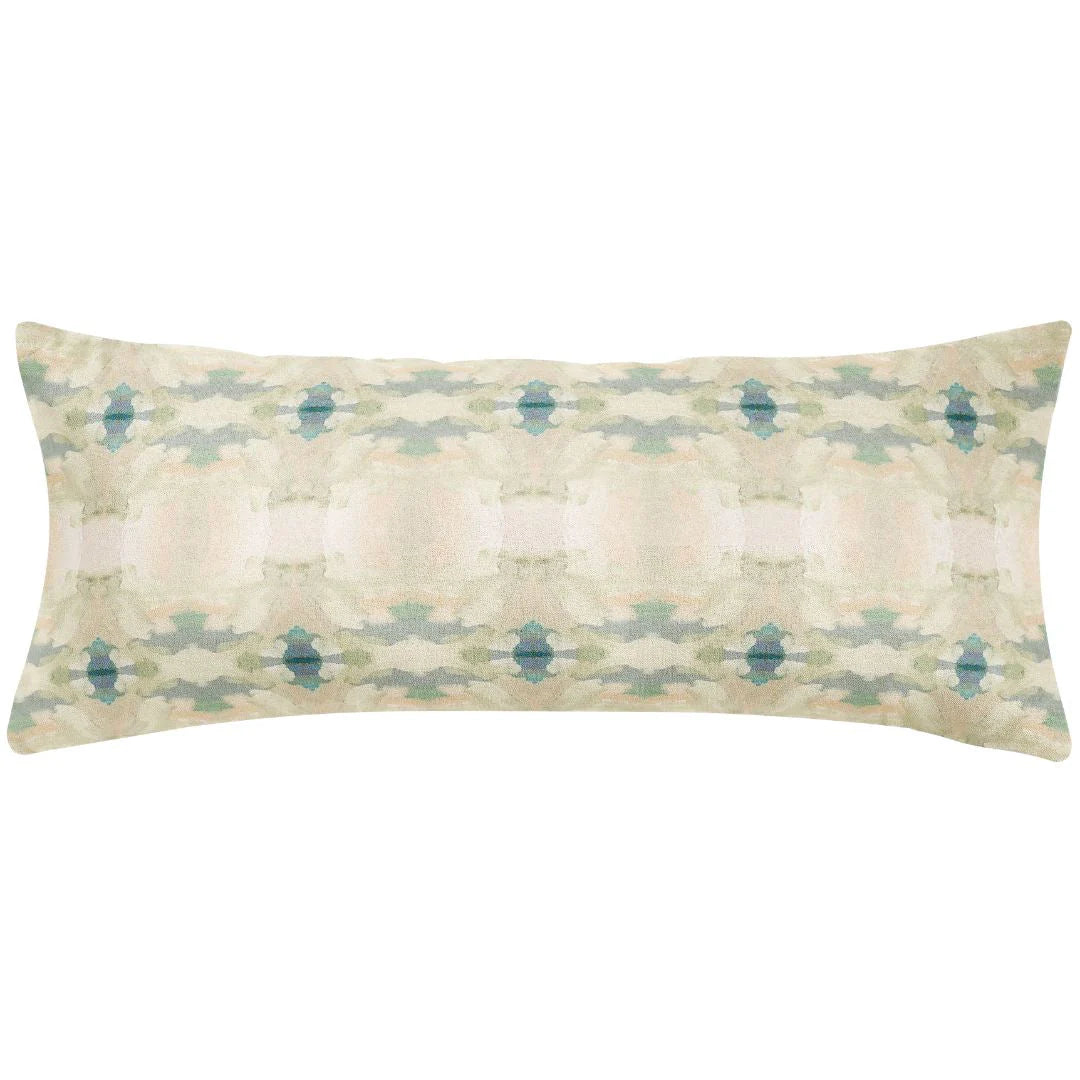Coral Bay Pale Blue Linen Cotton Pillow