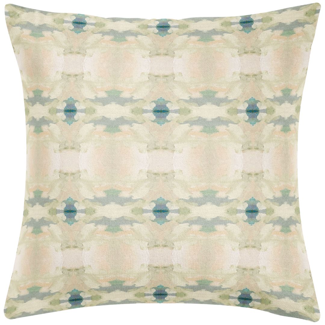 Coral Bay Pale Blue Linen Cotton Pillow