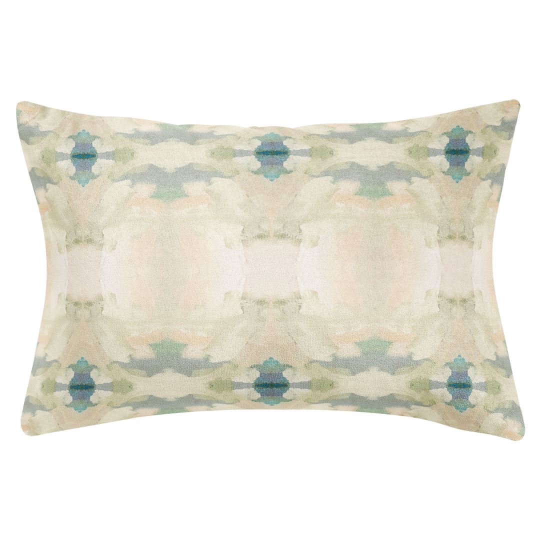 Coral Bay Pale Blue Linen Cotton Pillow