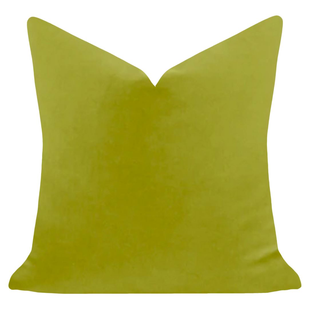 Laura Park Green Velvet Pillow