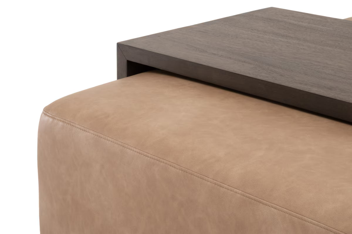 Essentials For Living Dovetail Upholstered Coffee Table