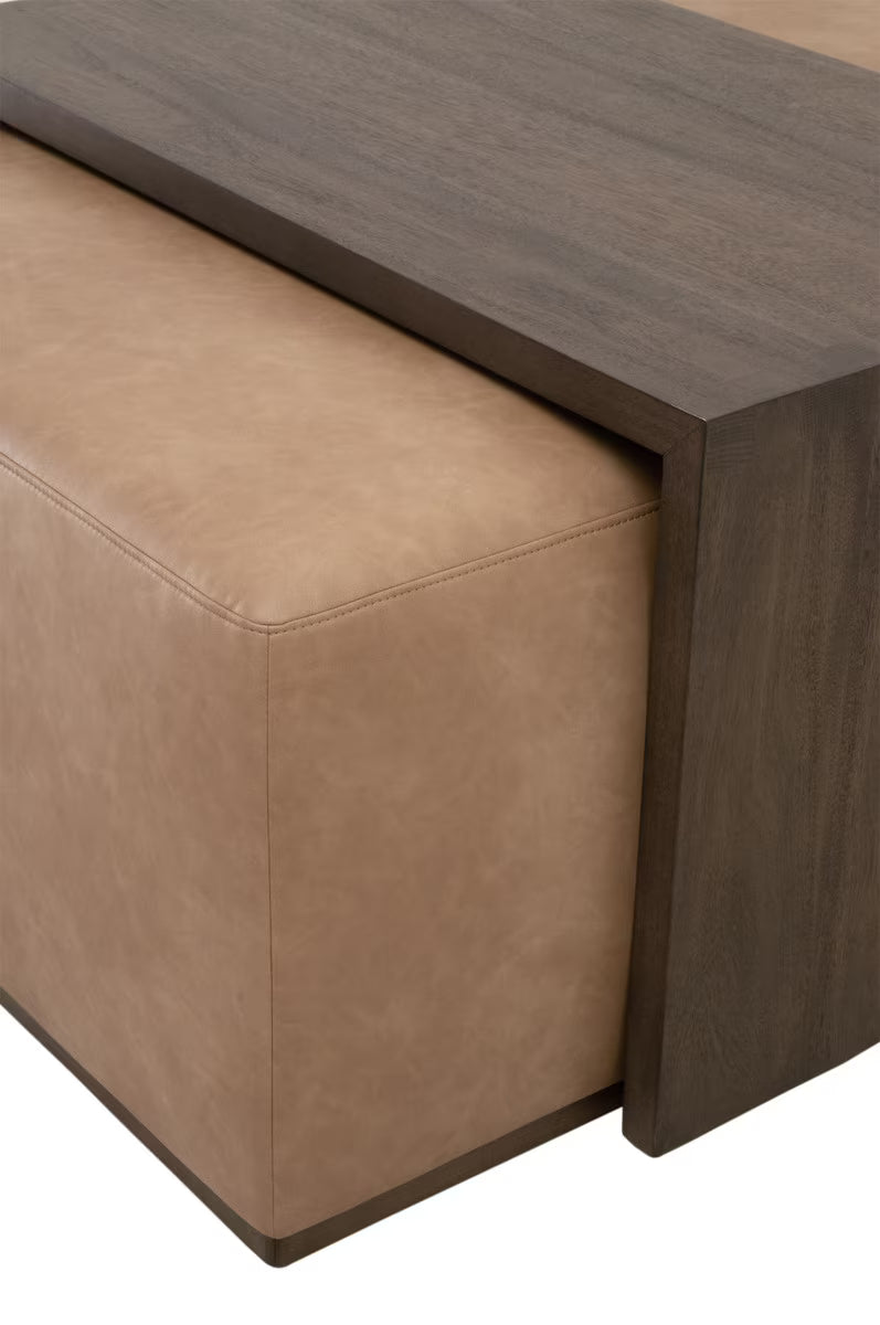 Essentials For Living Dovetail Upholstered Coffee Table