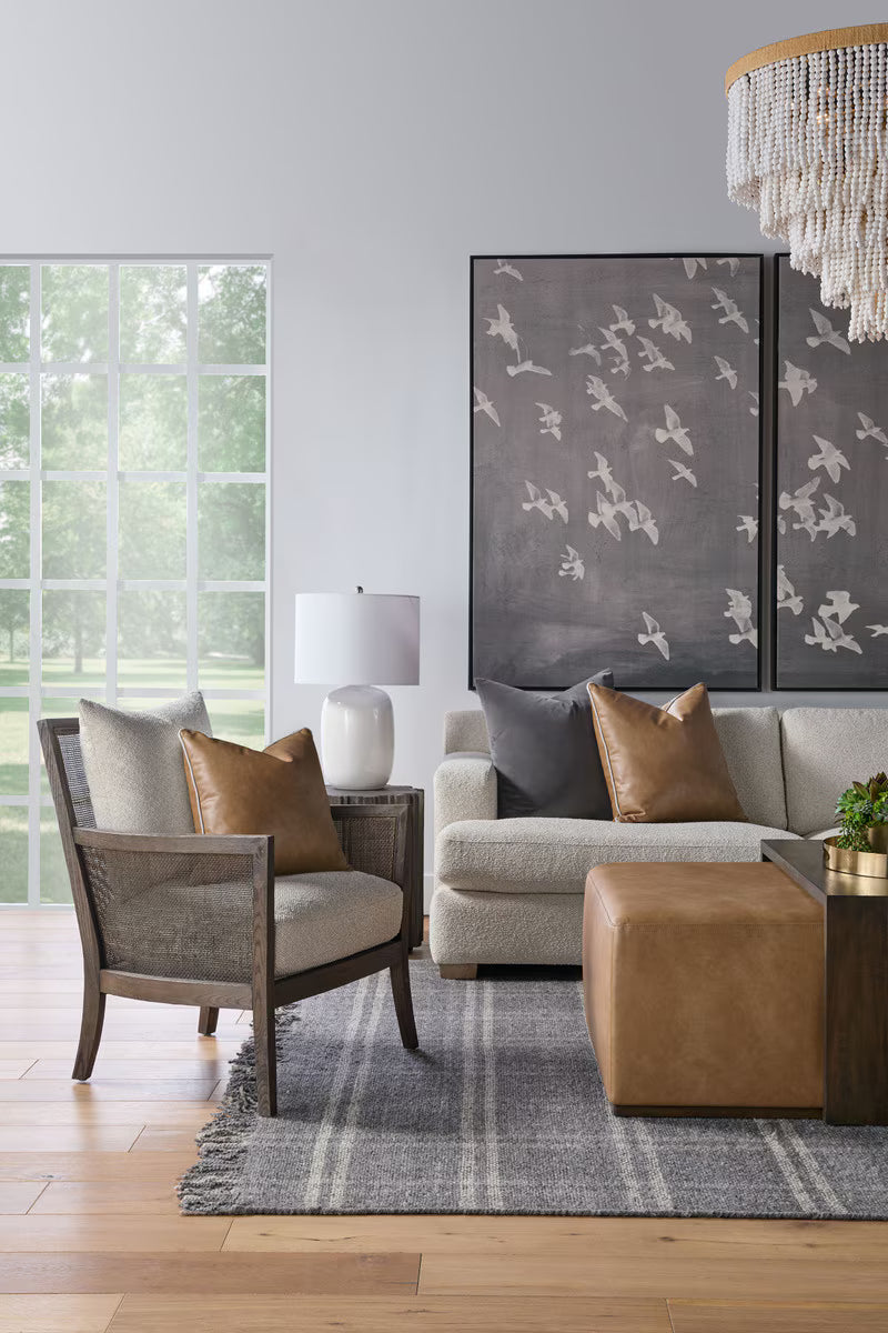 Essentials For Living Dovetail Upholstered Coffee Table