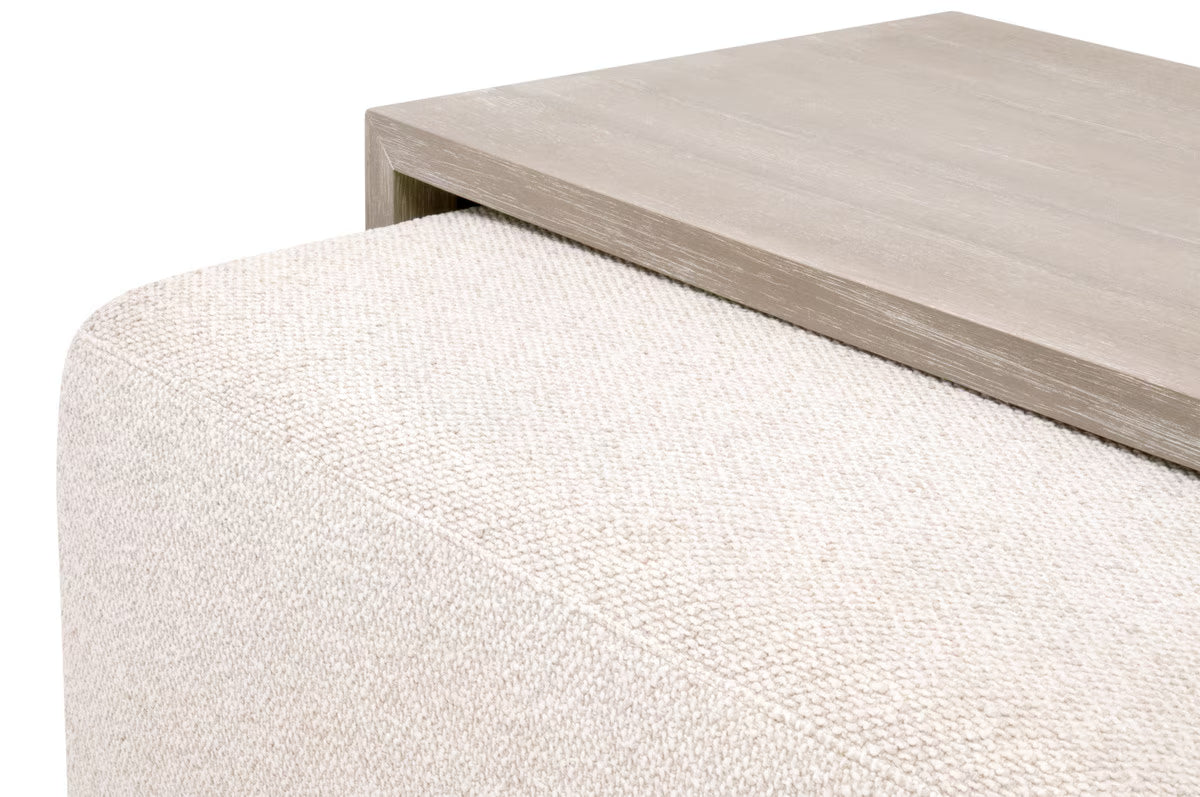 Essentials For Living Dovetail Upholstered Coffee Table