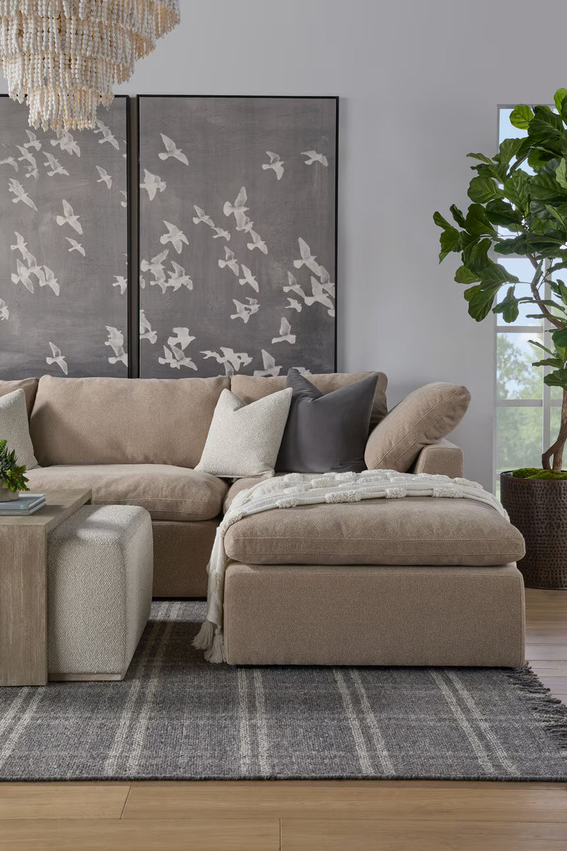 Essentials For Living Dovetail Upholstered Coffee Table