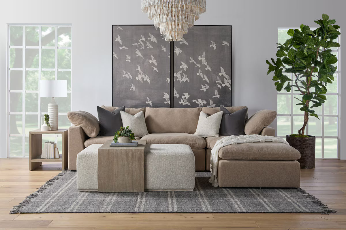 Essentials For Living Dovetail Upholstered Coffee Table