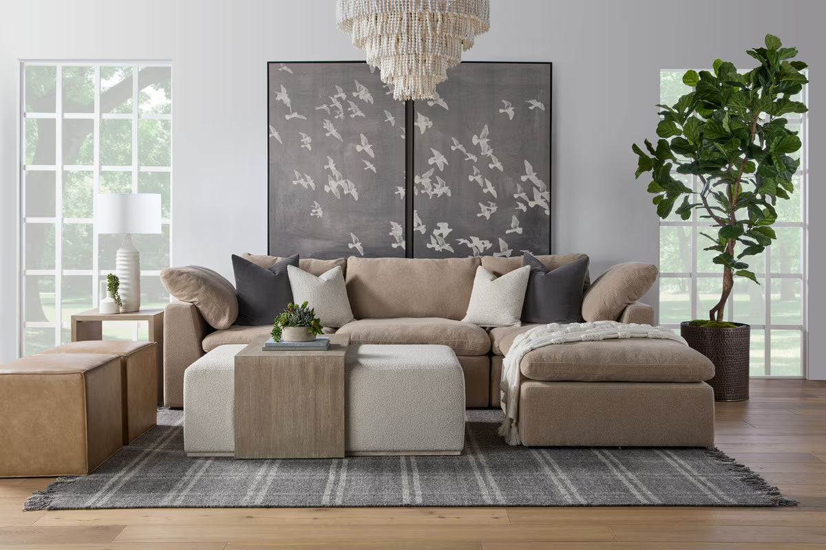 Essentials For Living Dovetail Upholstered Coffee Table