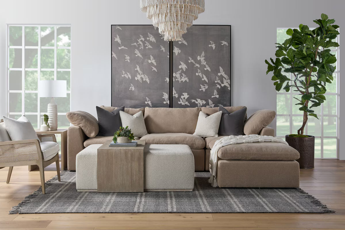 Essentials For Living Dovetail Upholstered Coffee Table