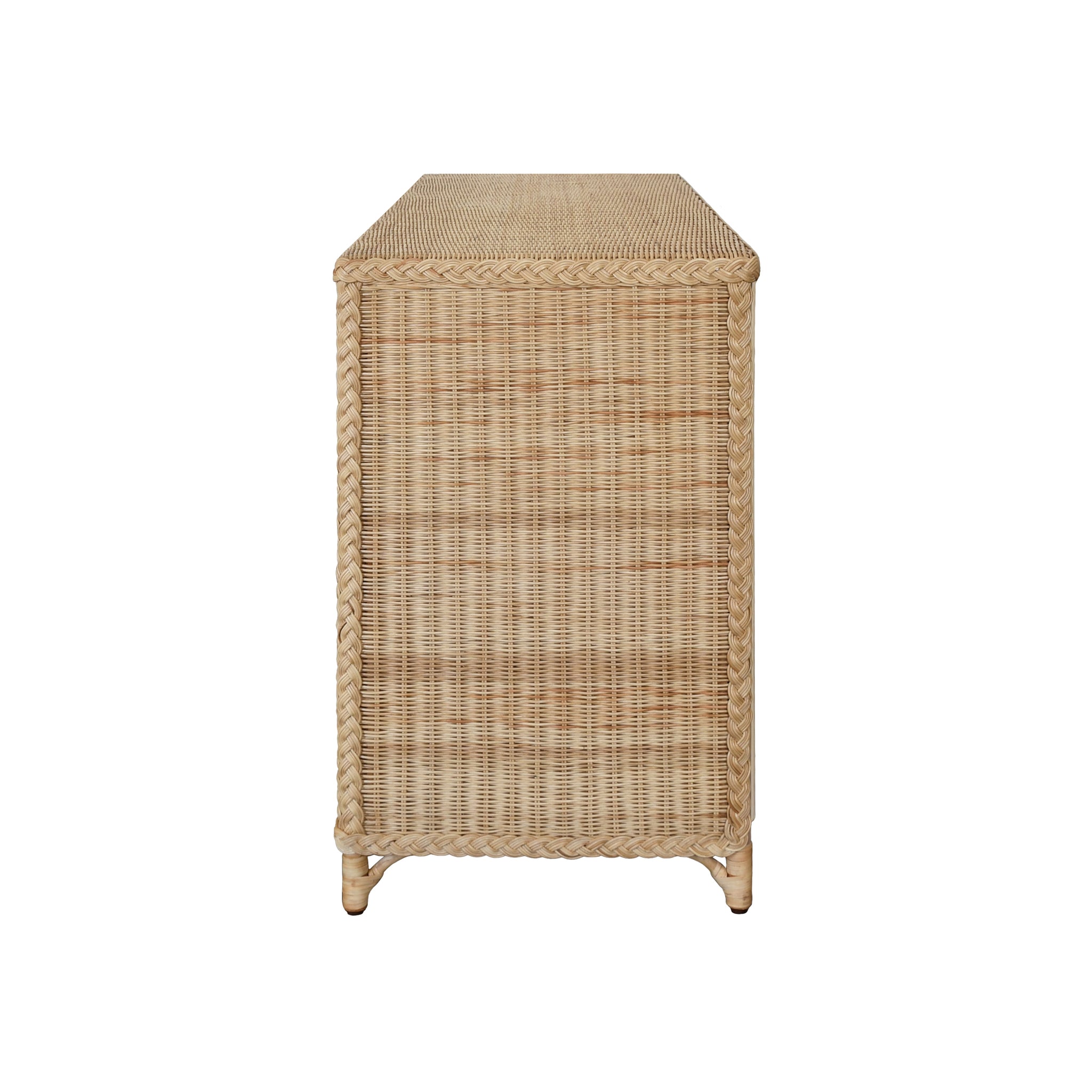 Worlds Away Evander Rattan Buffet Cabinet