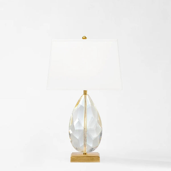 DC Eva Crystal and Brass Lamp