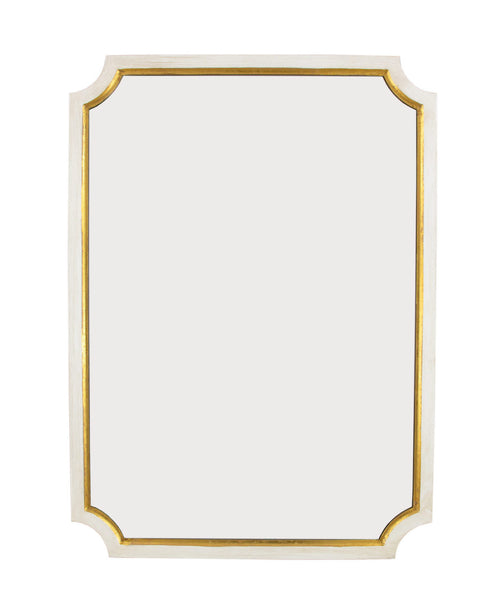 White & Gold Sectional Wall Mirror