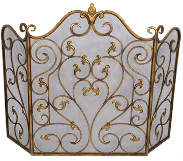 Old World Design Vivienne Fireplace Screen