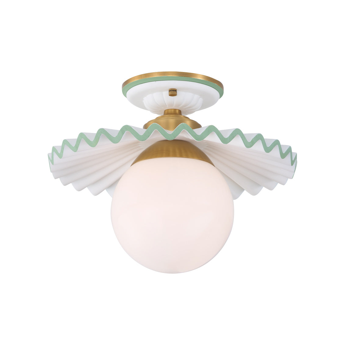 Chelsea House Fancy Ruffle Flushmount