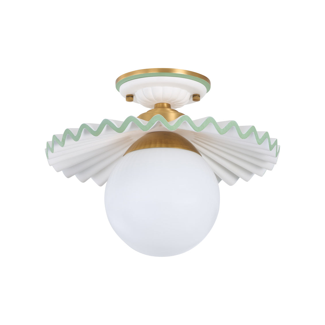 Chelsea House Fancy Ruffle Flushmount