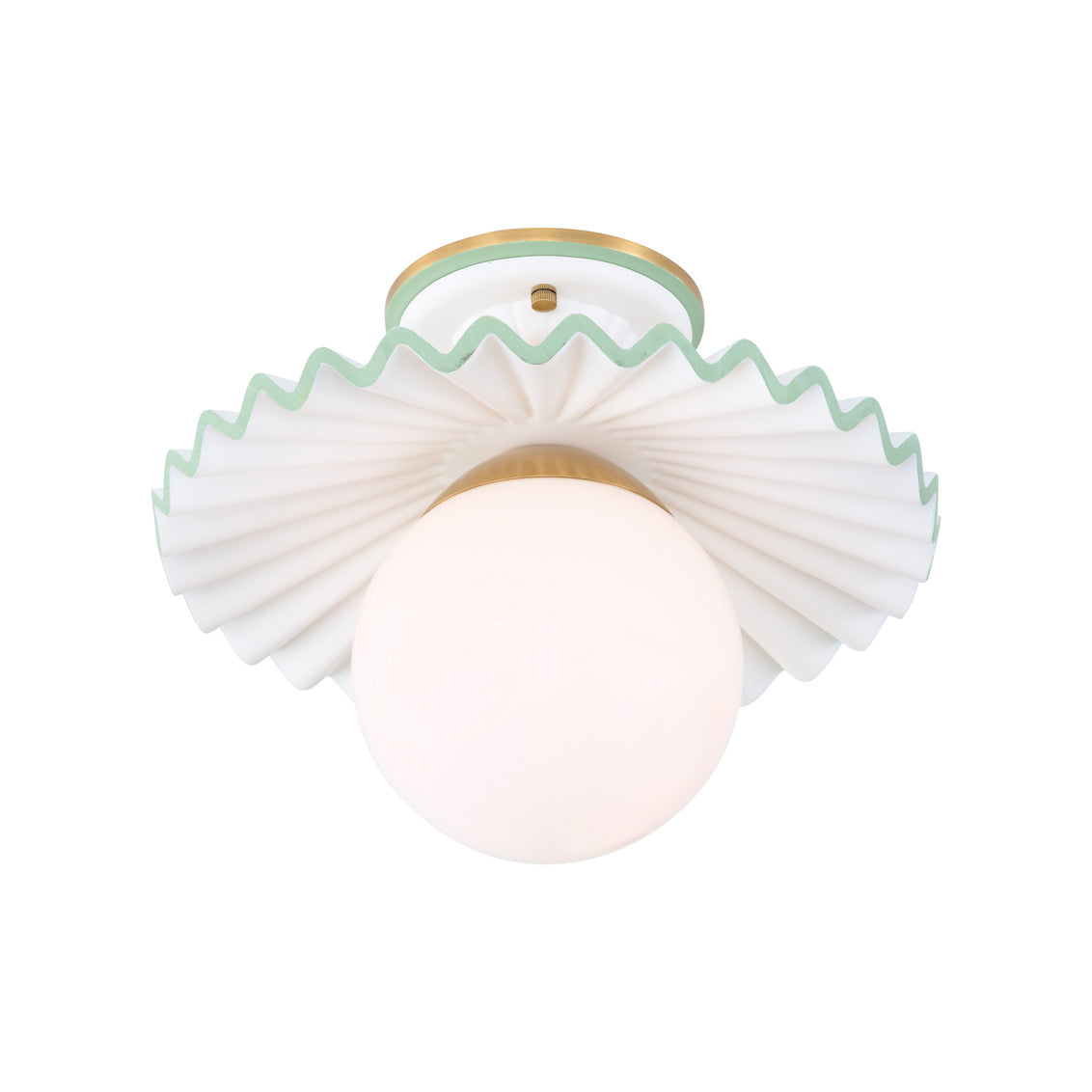 Chelsea House Fancy Ruffle Flushmount