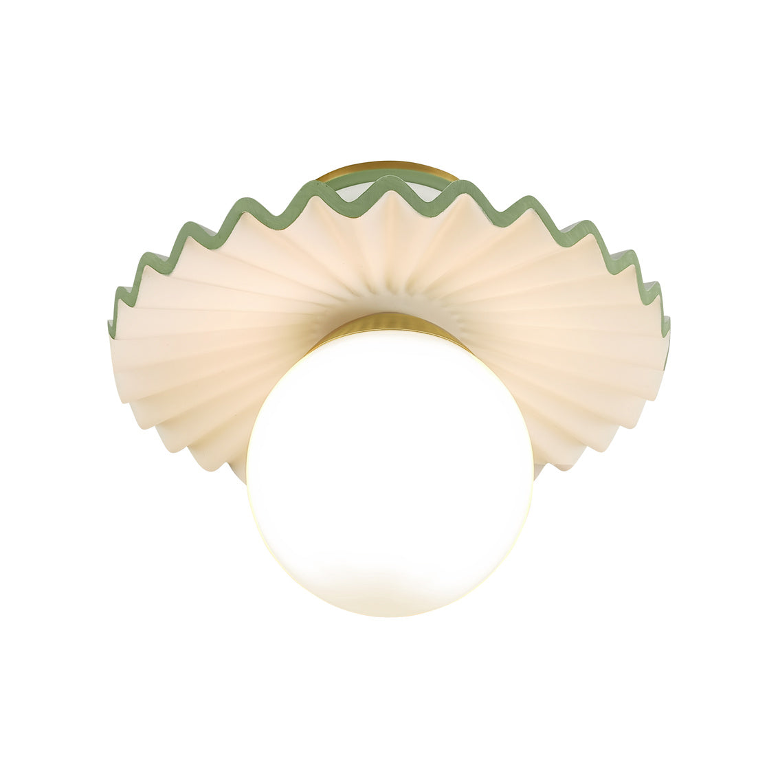 Chelsea House Fancy Ruffle Flushmount