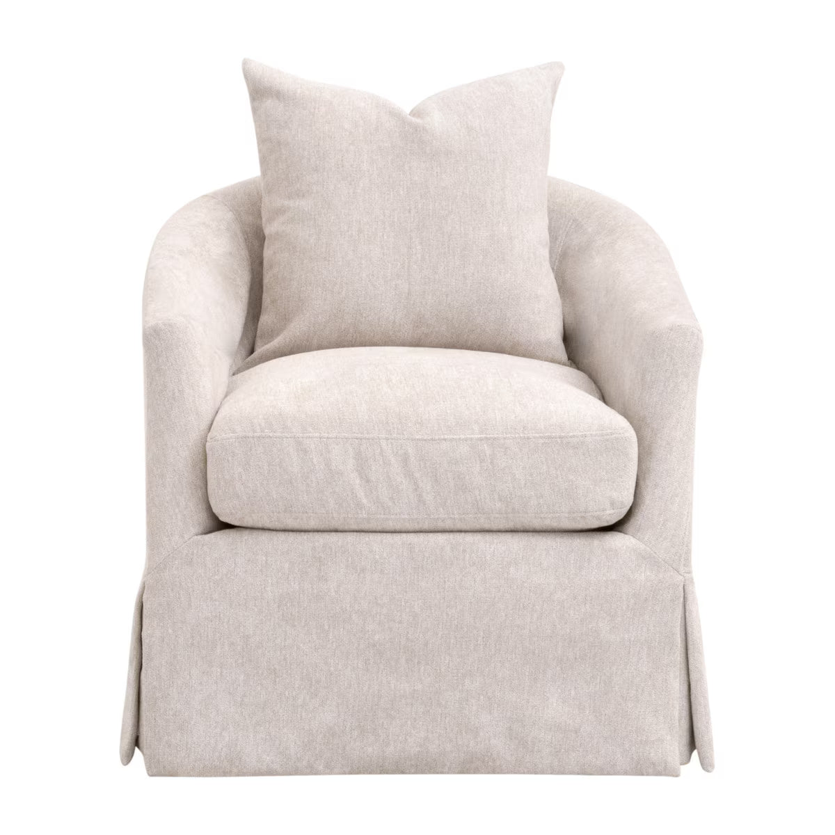 Essentials For Living Faye Slipcover Swivel Club Chair
