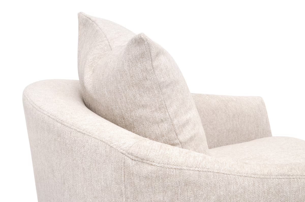 Essentials For Living Faye Slipcover Swivel Club Chair