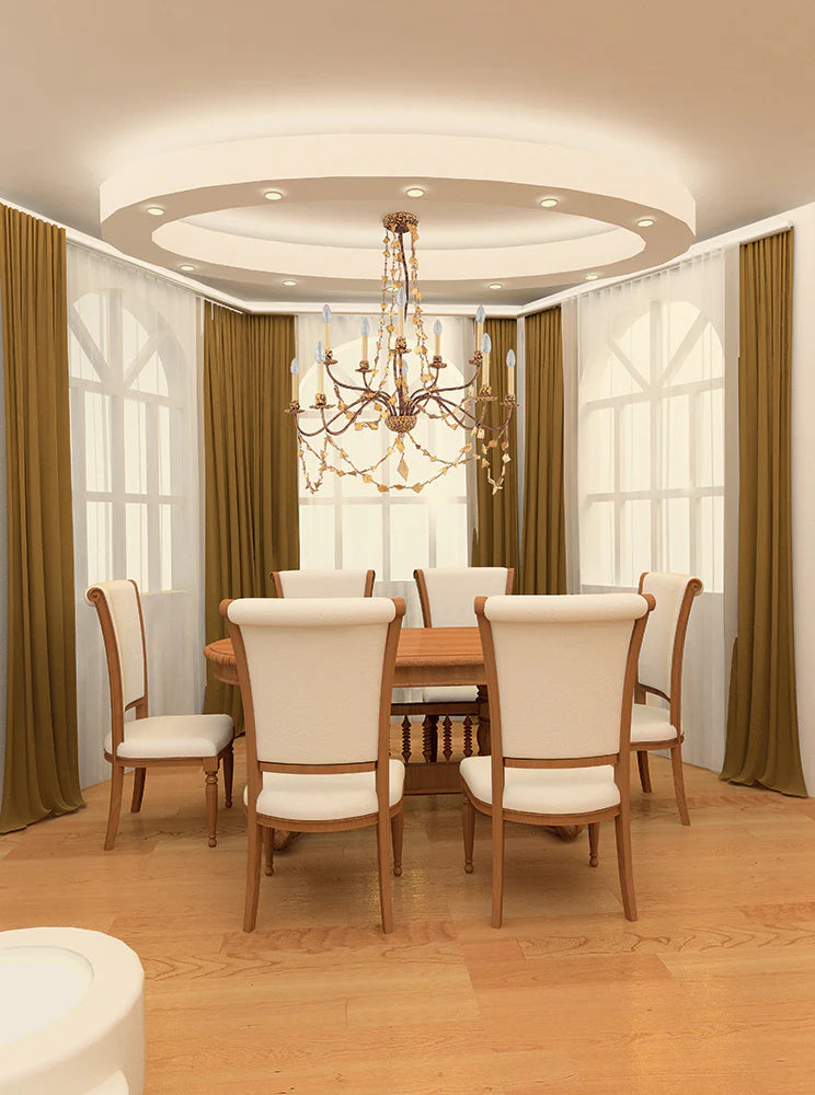 Lucas McKearn Mosaic Chandelier in Antiqued Gold