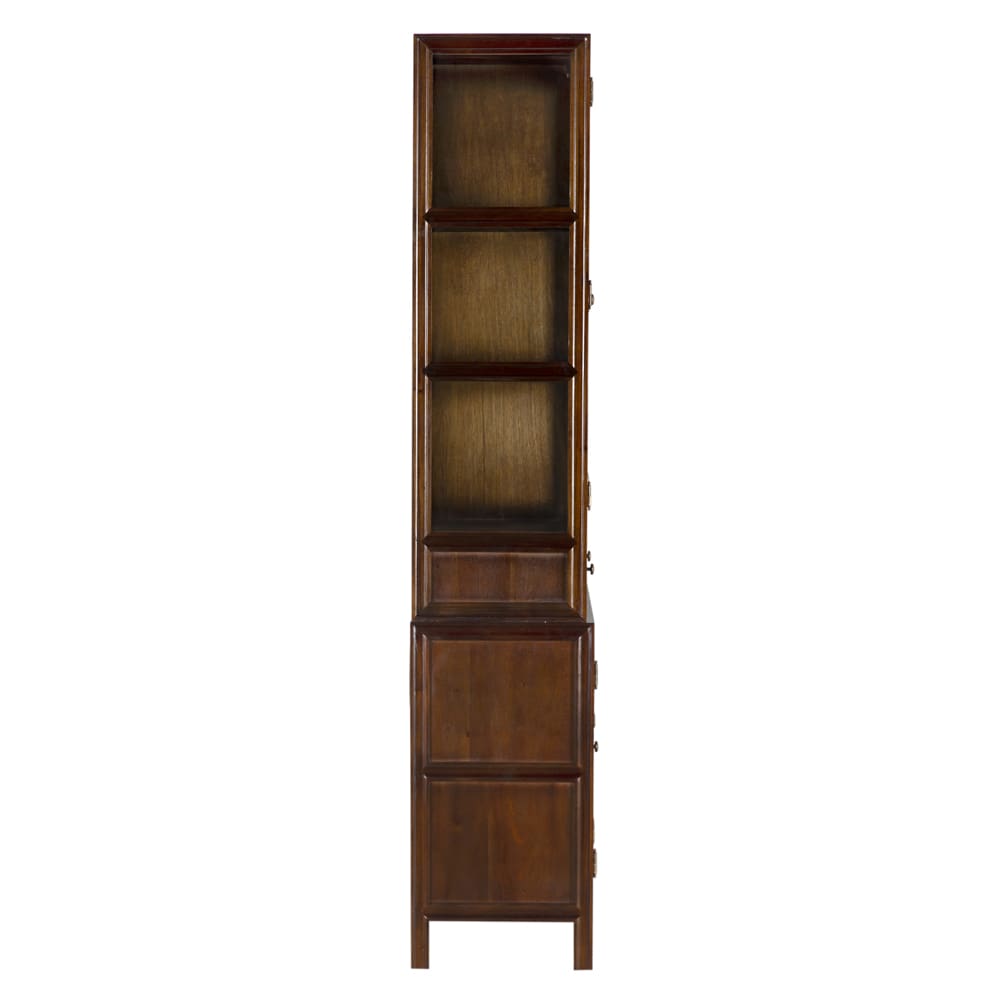 Noir Colonial Hutch, Hand Rubbed Brown