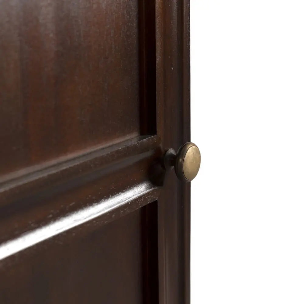 Noir Colonial Hutch, Hand Rubbed Brown
