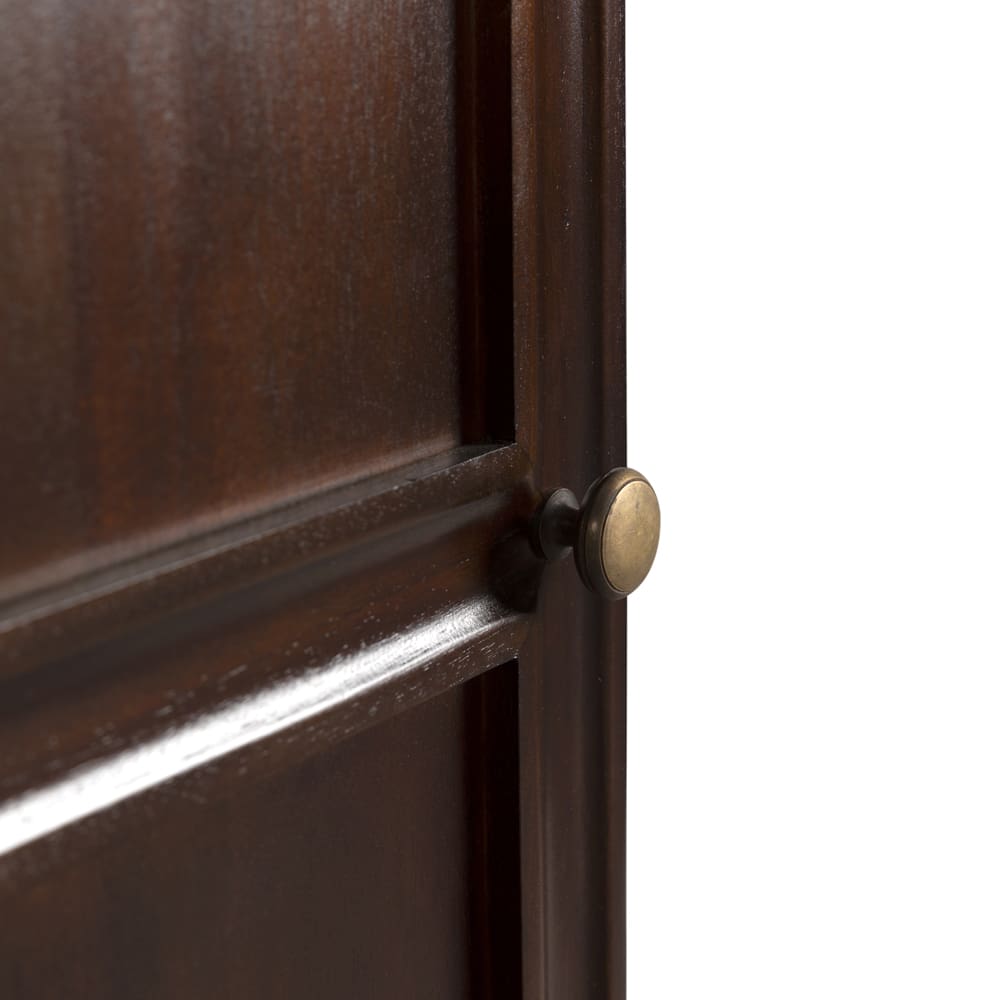 Noir Colonial Hutch, Hand Rubbed Brown