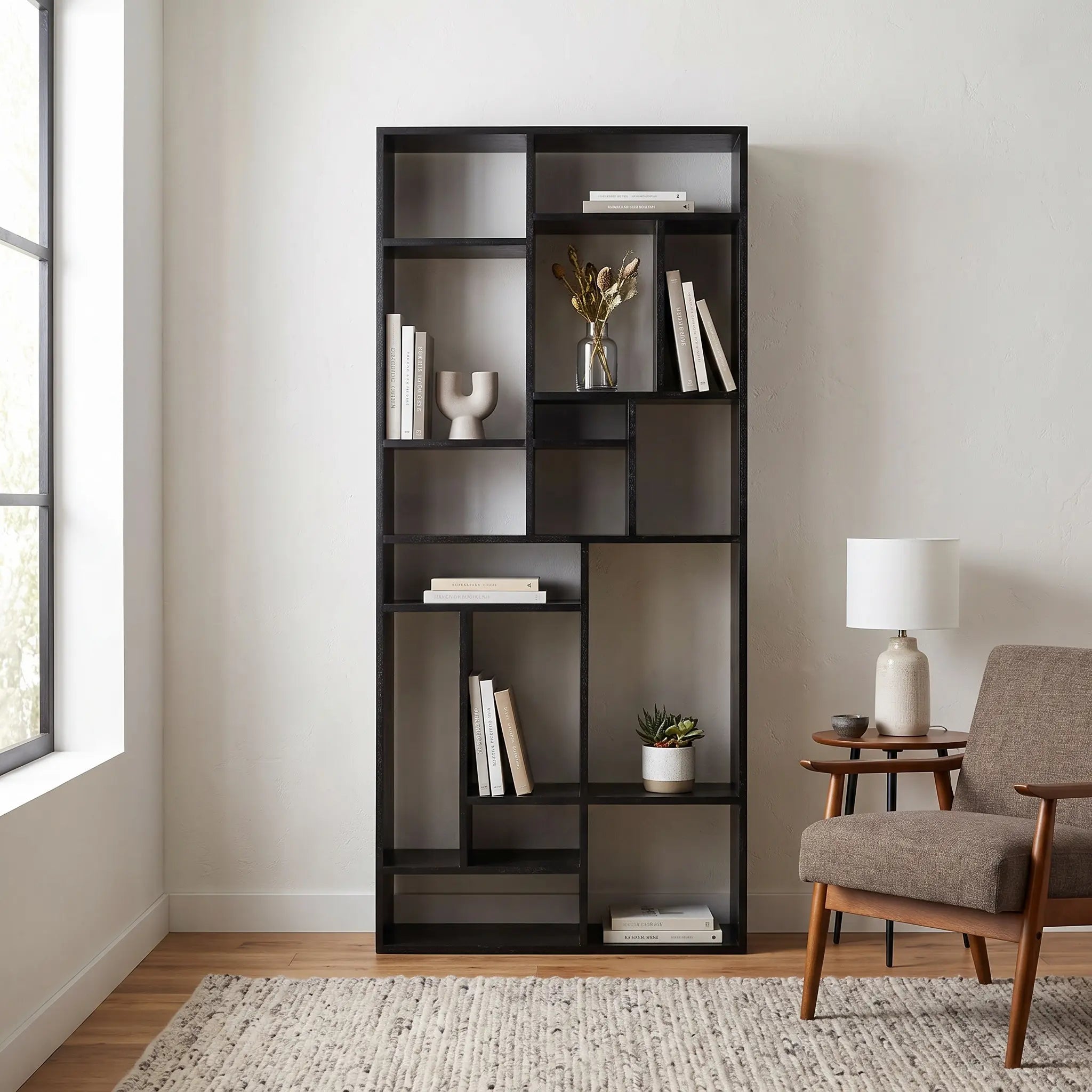 Noir Malic Shelf, Black Walnut