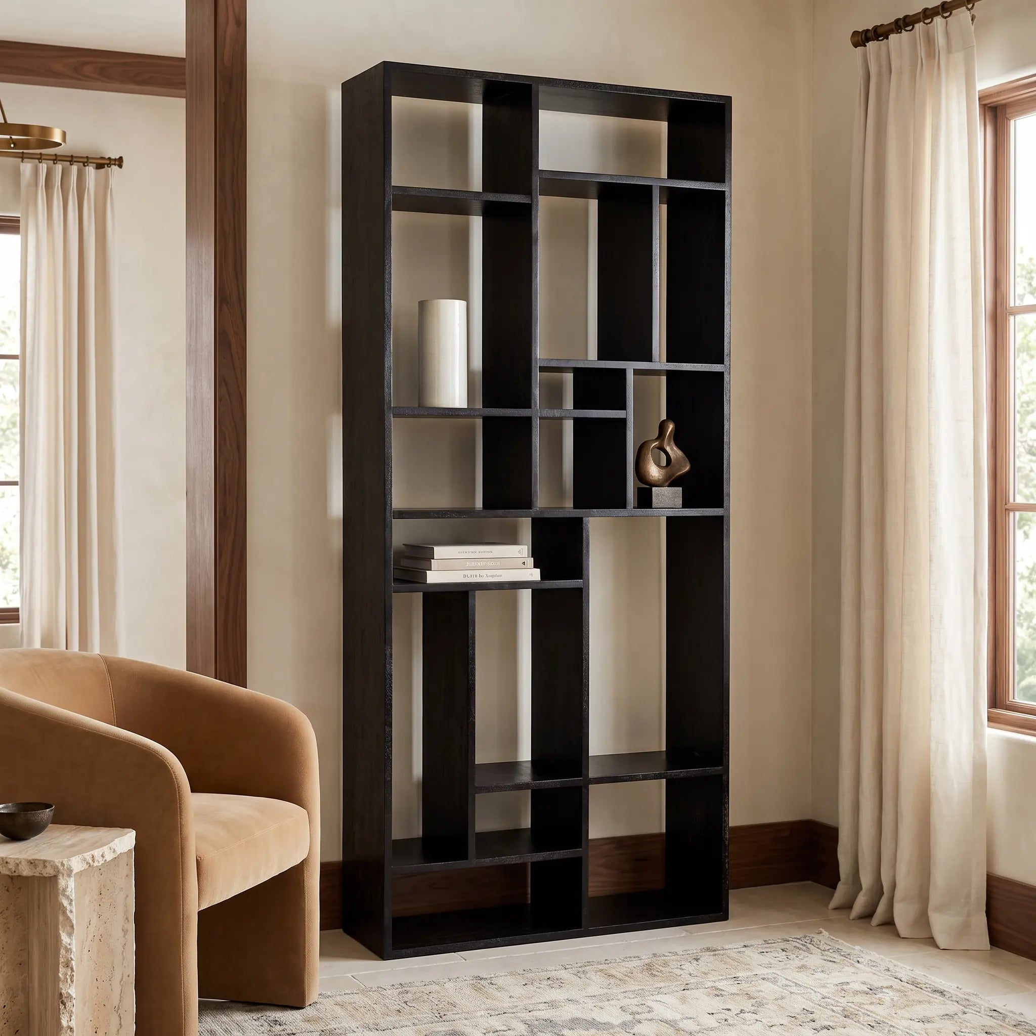 Noir Malic Shelf, Black Walnut