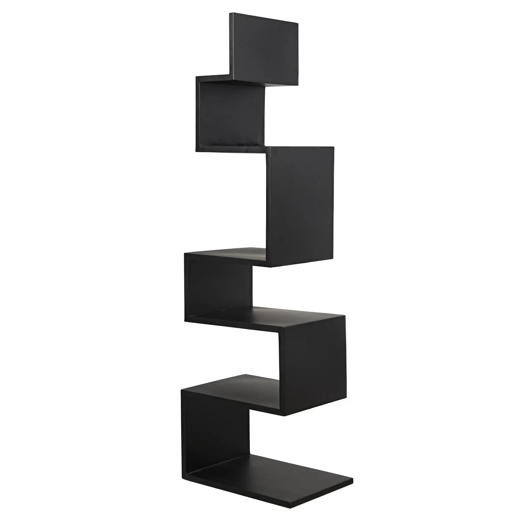 Noir Laszlo Bookcase, Black Steel