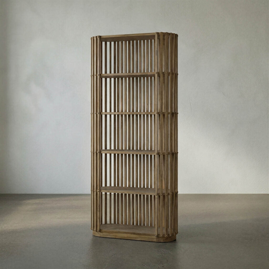 Noir Small Opal Bookcase, Teak