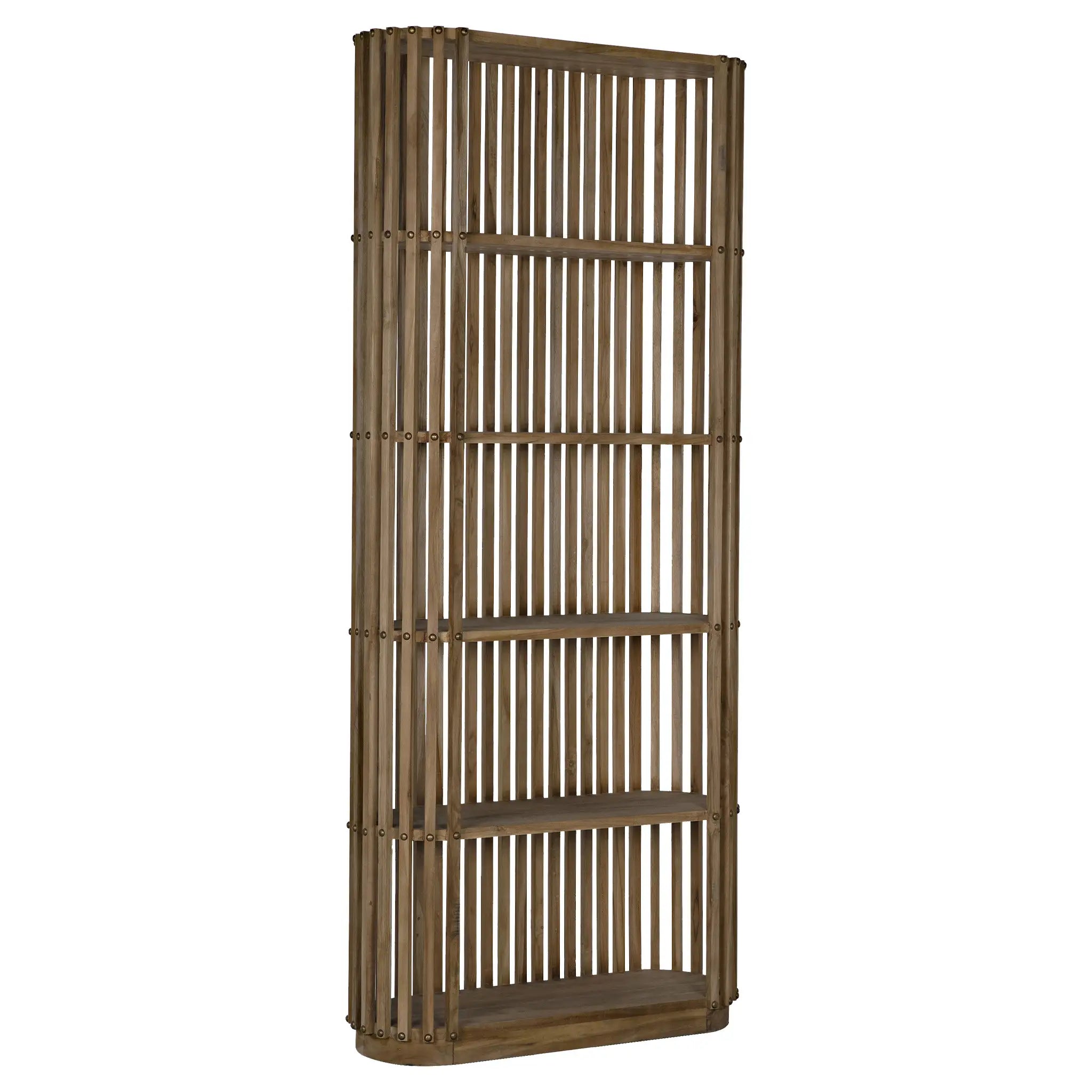 Noir Small Opal Bookcase, Teak